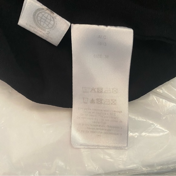 Ganni Black Purple Floral Georgette Mini Dress - Picture 5 of 7